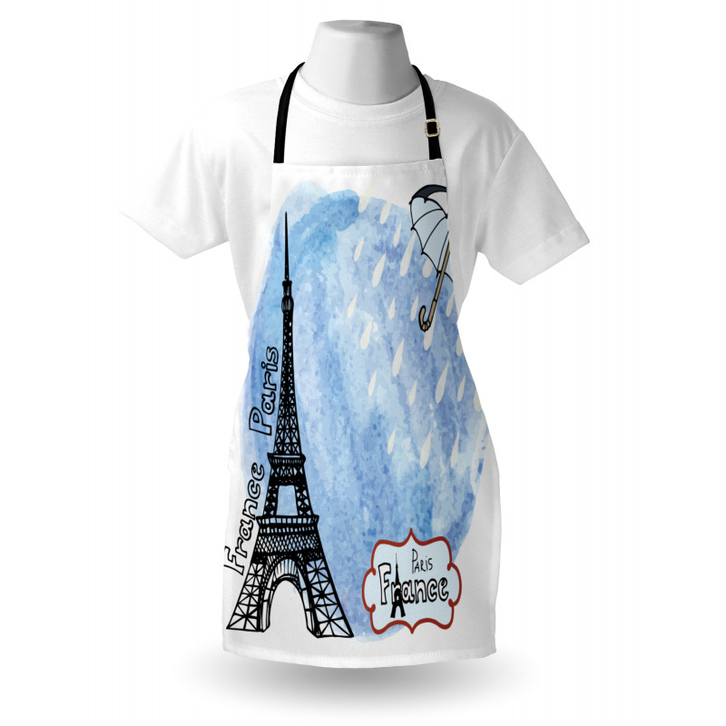 Watercolor Paris Apron