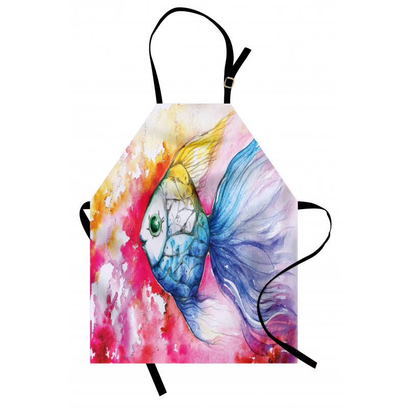 Watercolor Abstract Art Apron