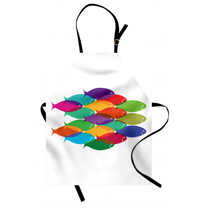 Colorful Shoal Artwork Apron