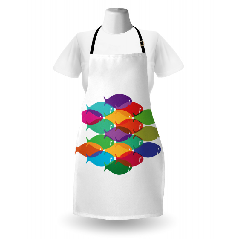 Colorful Shoal Artwork Apron