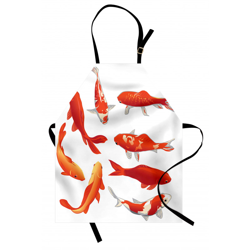 Koi Shoal Chinese Animal Apron