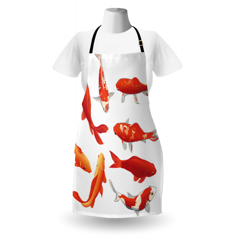 Koi Shoal Chinese Animal Apron