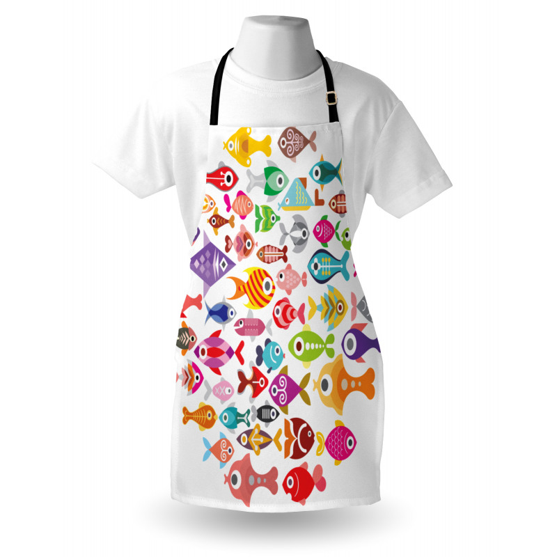 Colorful Aquarium Fishes Apron