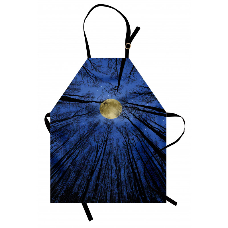 Full Moon in Woods Apron