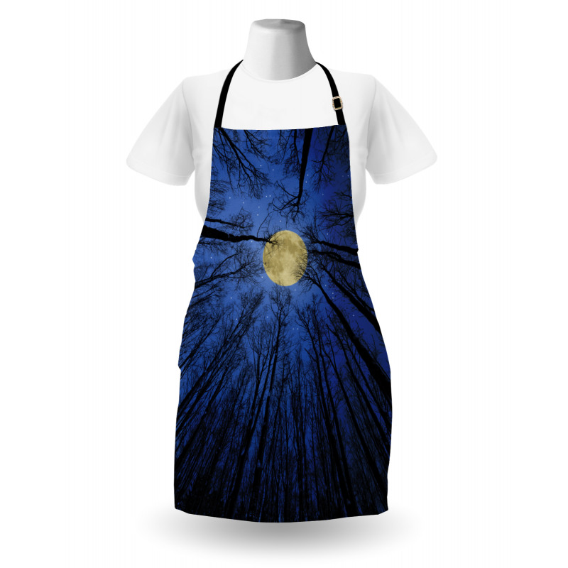 Full Moon in Woods Apron