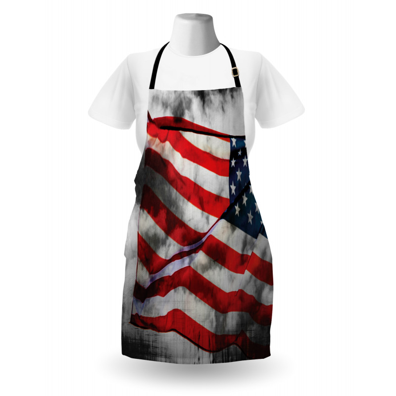 Ülkeler ve Şehirler Mutfak Önlüğü Dekoratif ABD Bayrağı