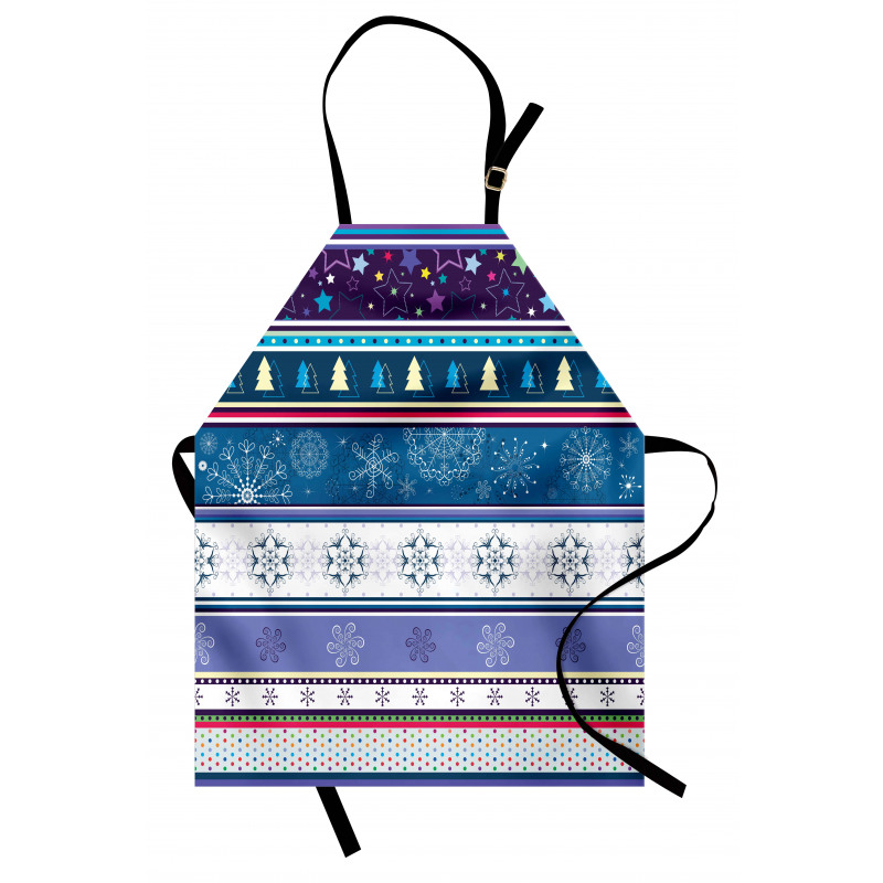 Dots and Snoflakes Apron