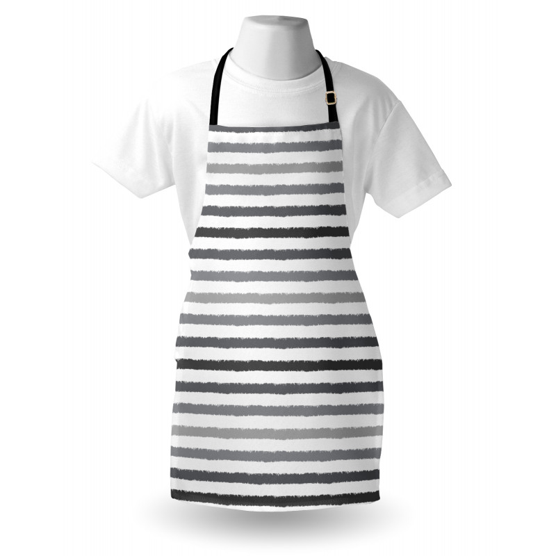 Grey and White Grunge Apron