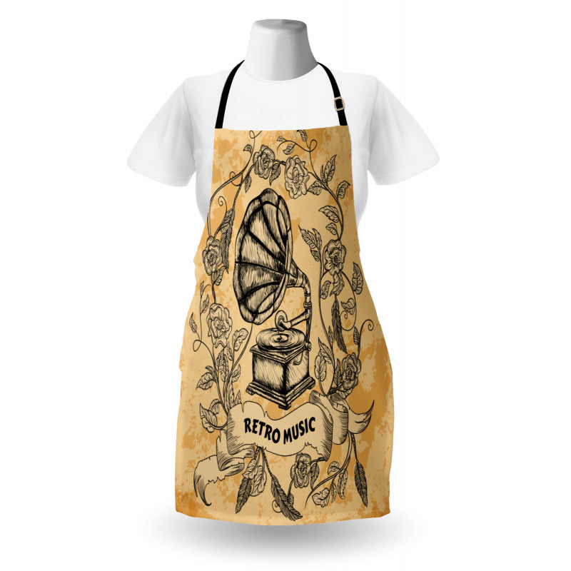 Gramophone Rose Petals Apron