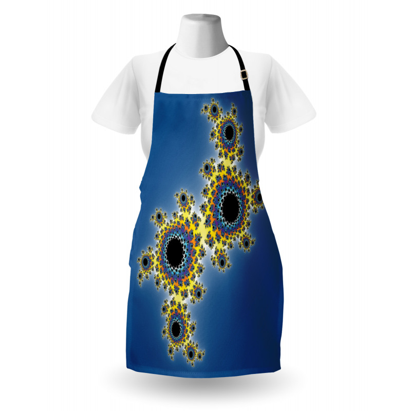 Floral Rotary Lines Apron