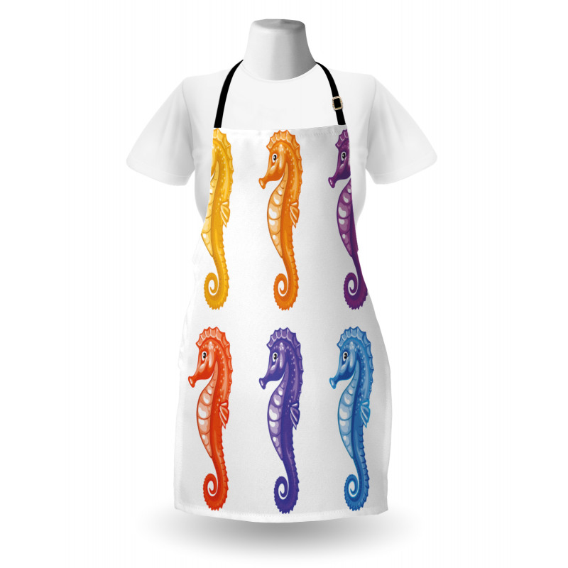 Happy Baby Seahorses Art Apron