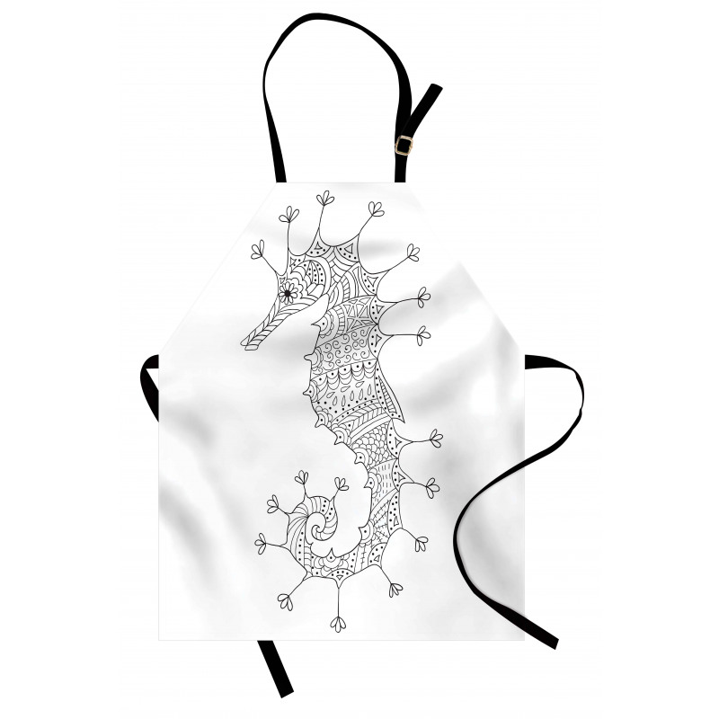 Seahorse Heraldic Art Apron