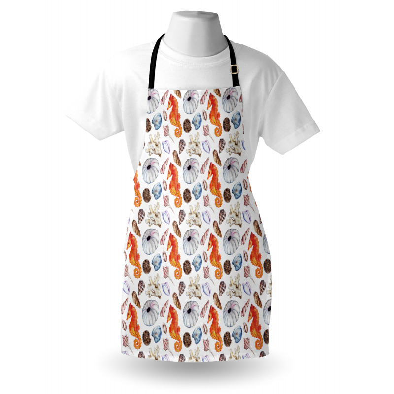 Shell Crabs Seahorse Apron