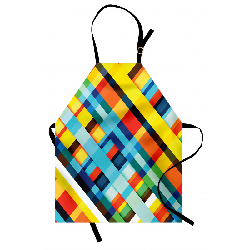 Vivid Retro Lines Apron