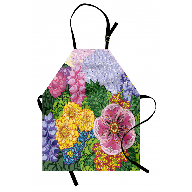 Nature Flowers Buds Apron