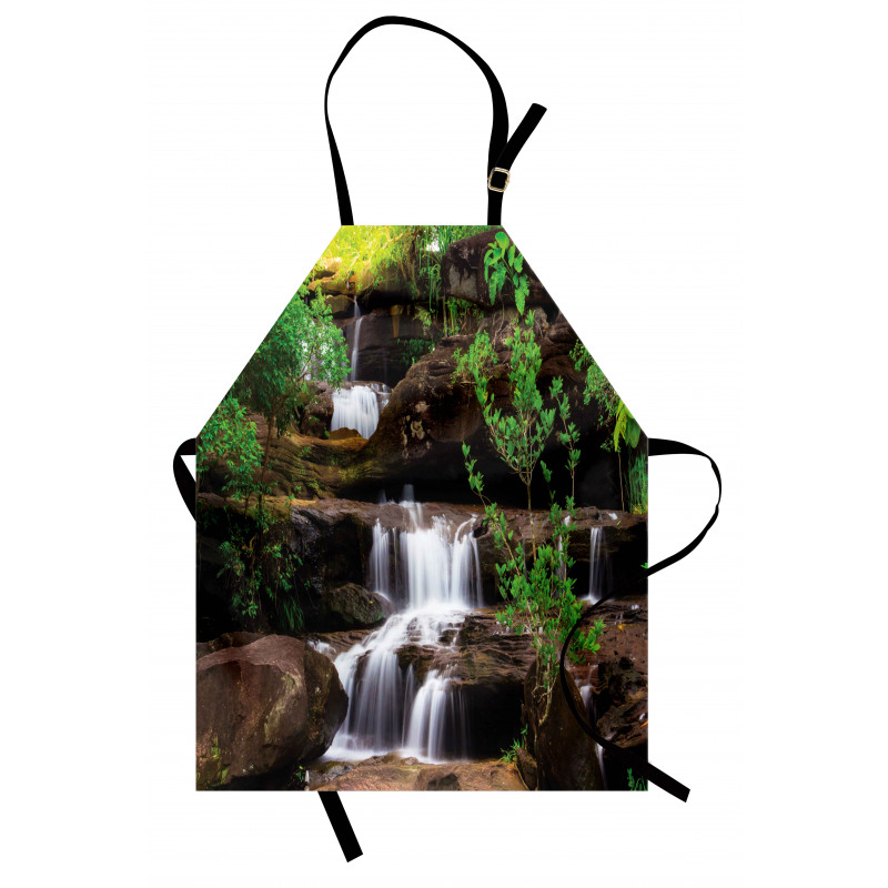 Rock Stair in Waterfall Apron