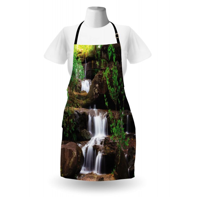 Rock Stair in Waterfall Apron