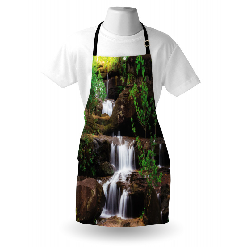 Rock Stair in Waterfall Apron