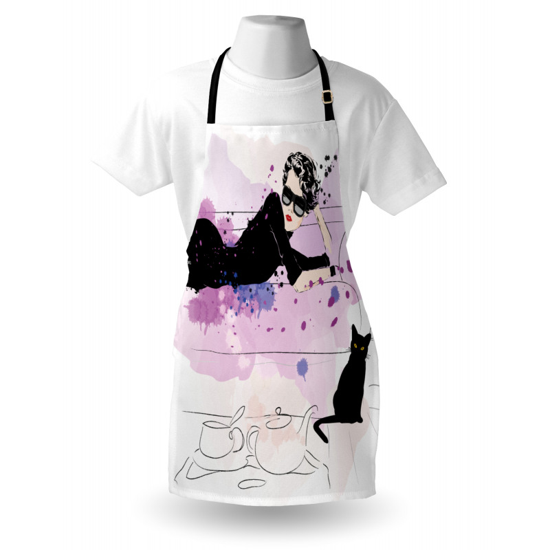 Girl and Cat Apron