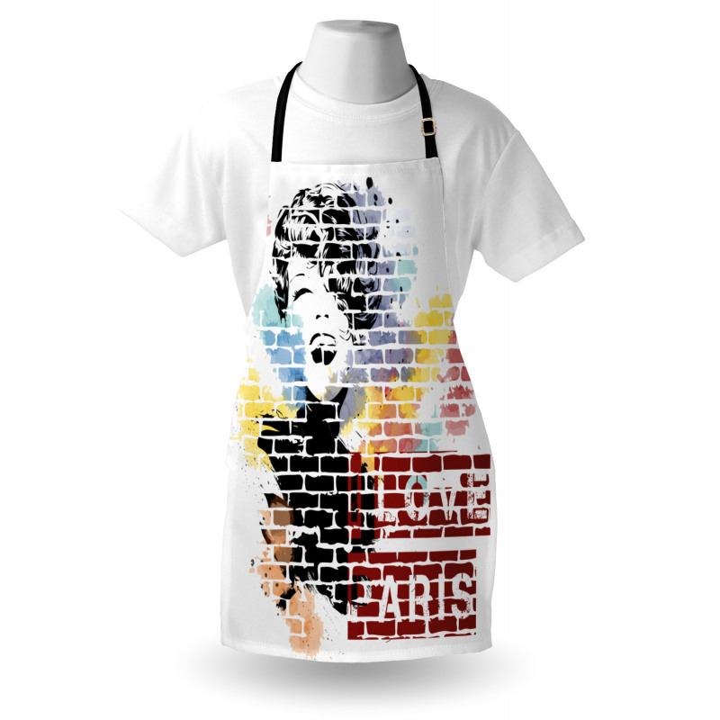 Fashion Girl Graffiti Apron