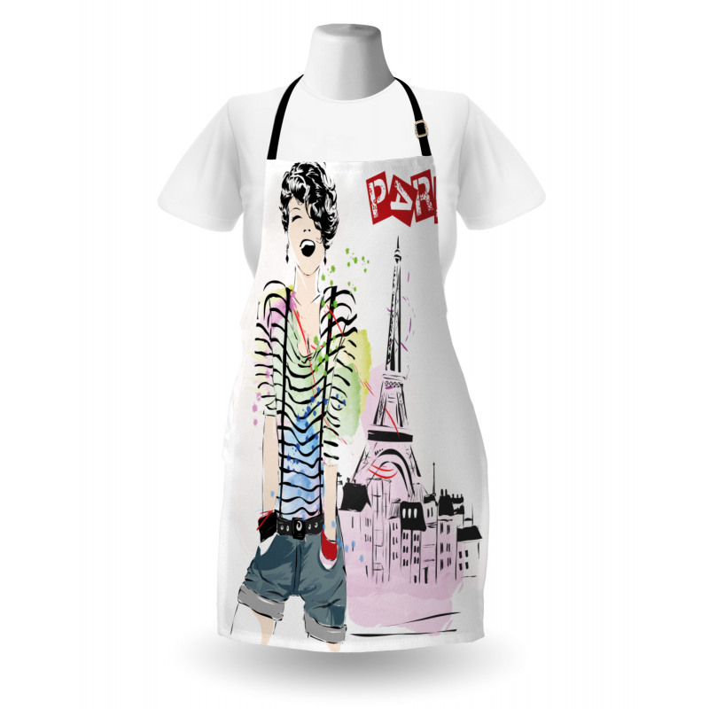 Happy Teen Girl Apron