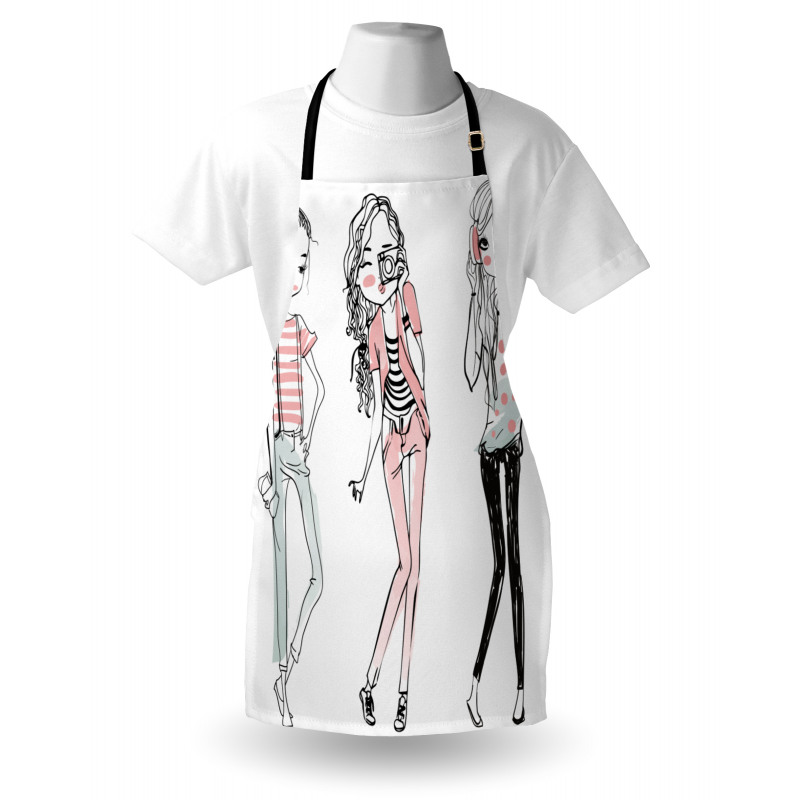 Cartoon Teenagers Apron