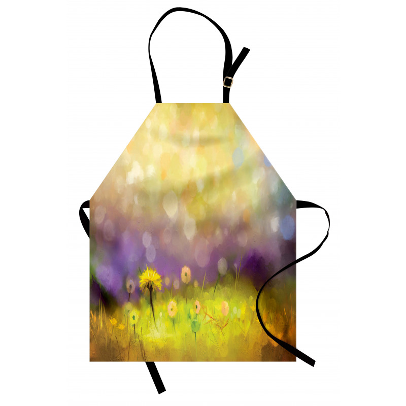 Bahar Mutfak Önlüğü Sarı Çiçek Desenli
