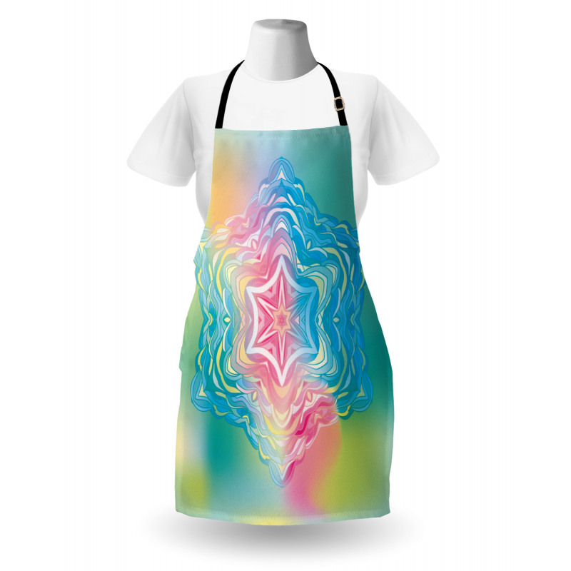 Flower Mandala Rainbow Apron