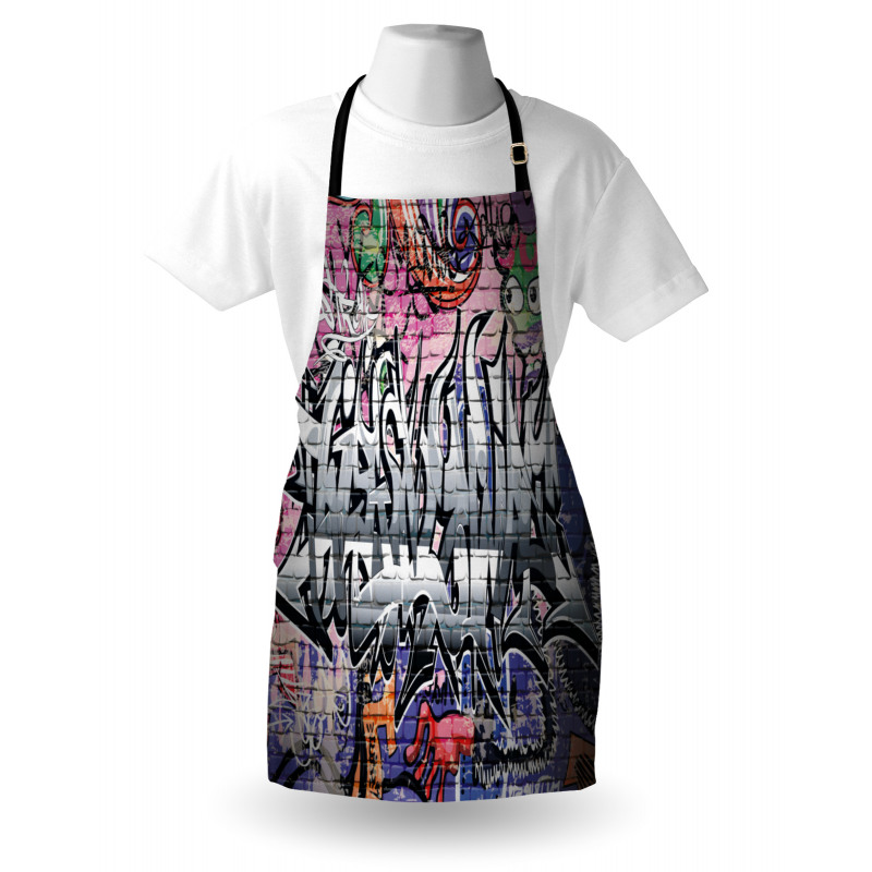 Graffiti Grunge Wall Art Apron