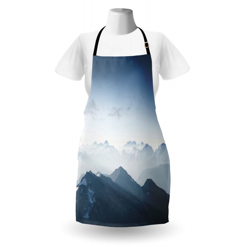 Foggy Morning Mountain Apron