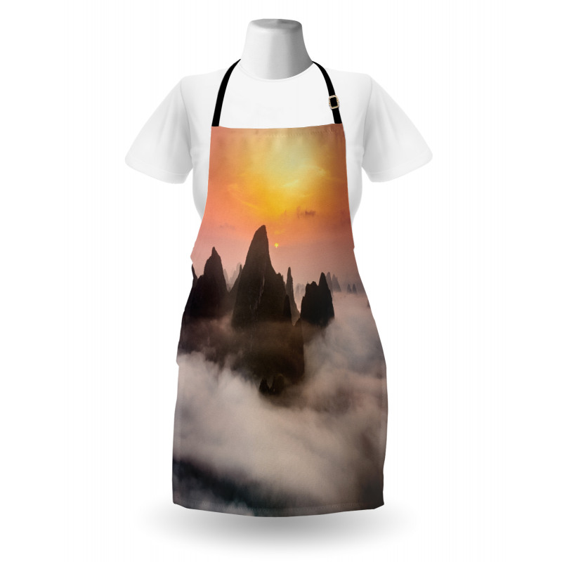 Mist Clouds Mountain Apron