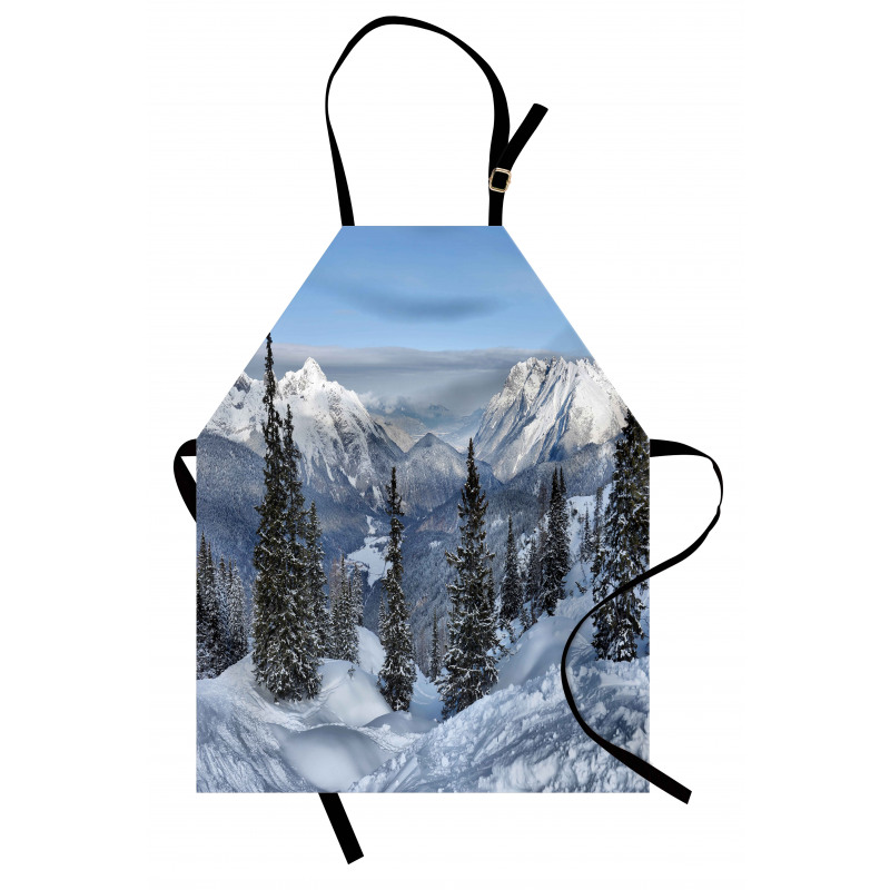 Woodland Snowy Mountain Apron