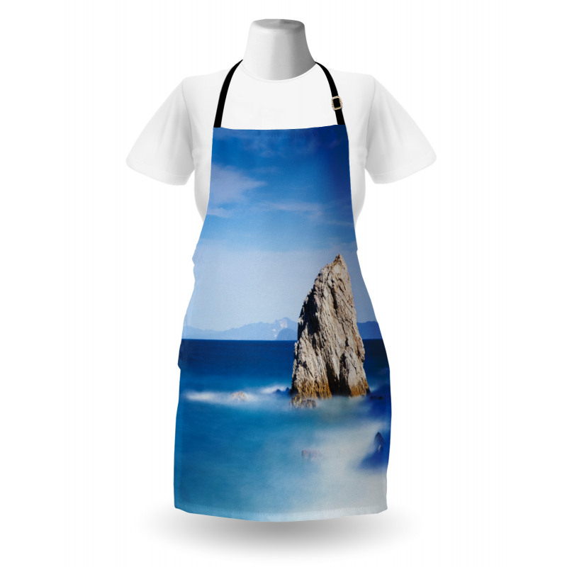 Rock in Ocean Serenity Apron