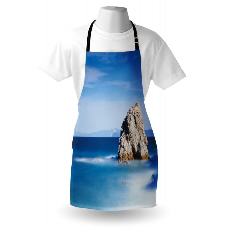 Rock in Ocean Serenity Apron