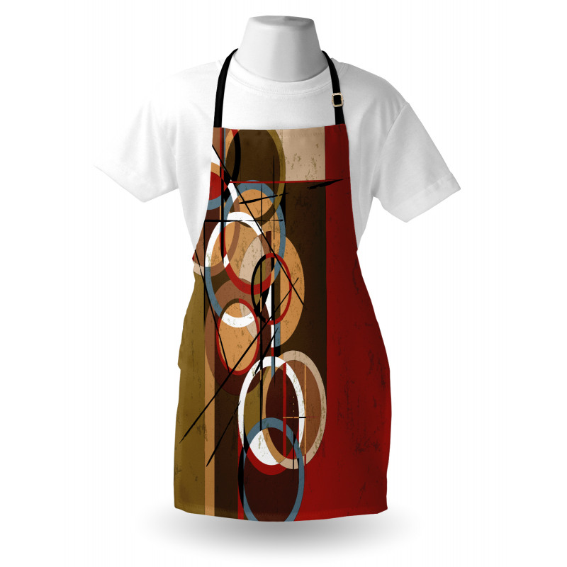 Retro Grunge Surreal Art Apron