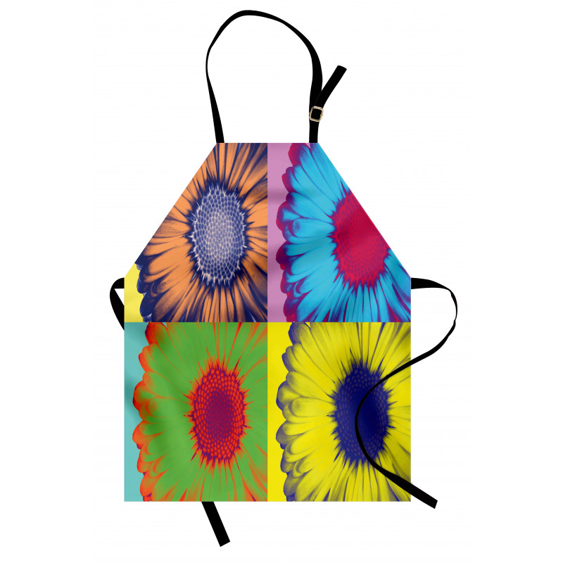 Daisy Flower Collage Apron