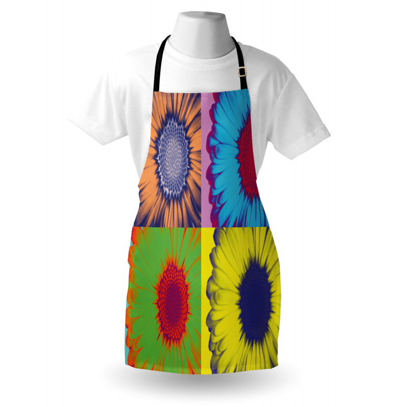 Daisy Flower Collage Apron