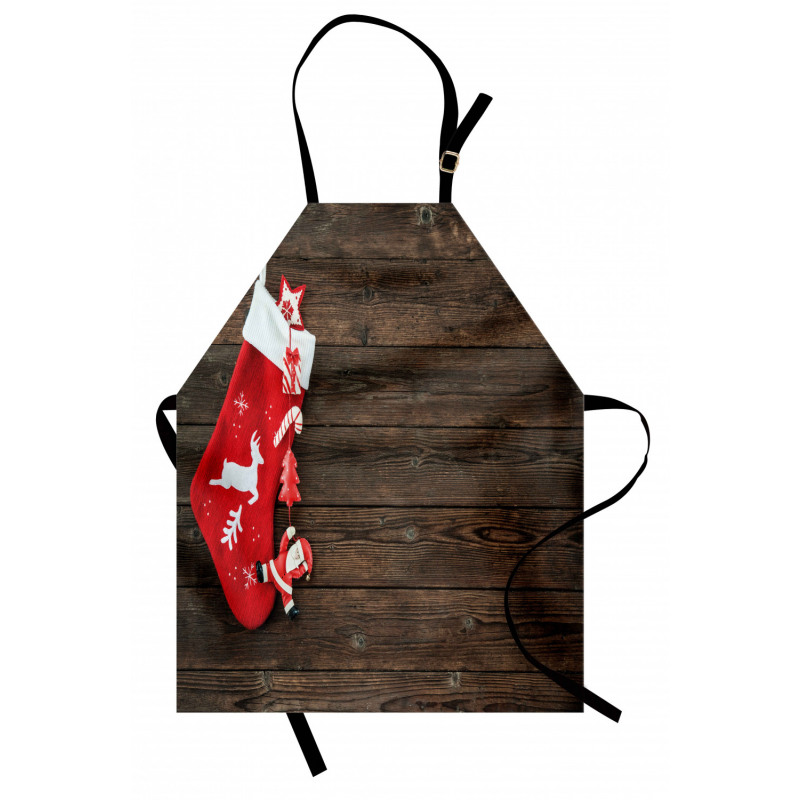 Stocking on Wooden Apron