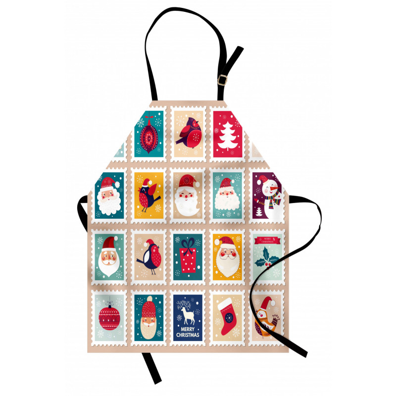 Santa Winter Stamp Apron