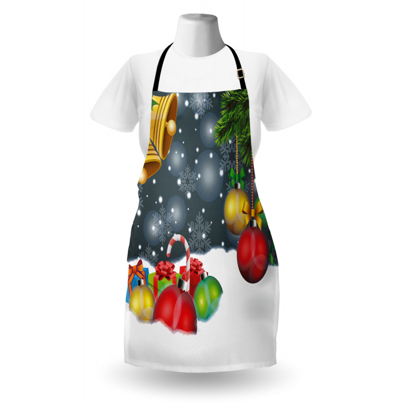 Vivid Noel Balls and Bell Apron