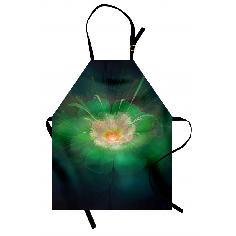 Digital Abstract Buds Apron