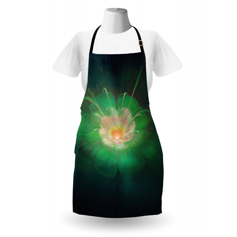 Digital Abstract Buds Apron