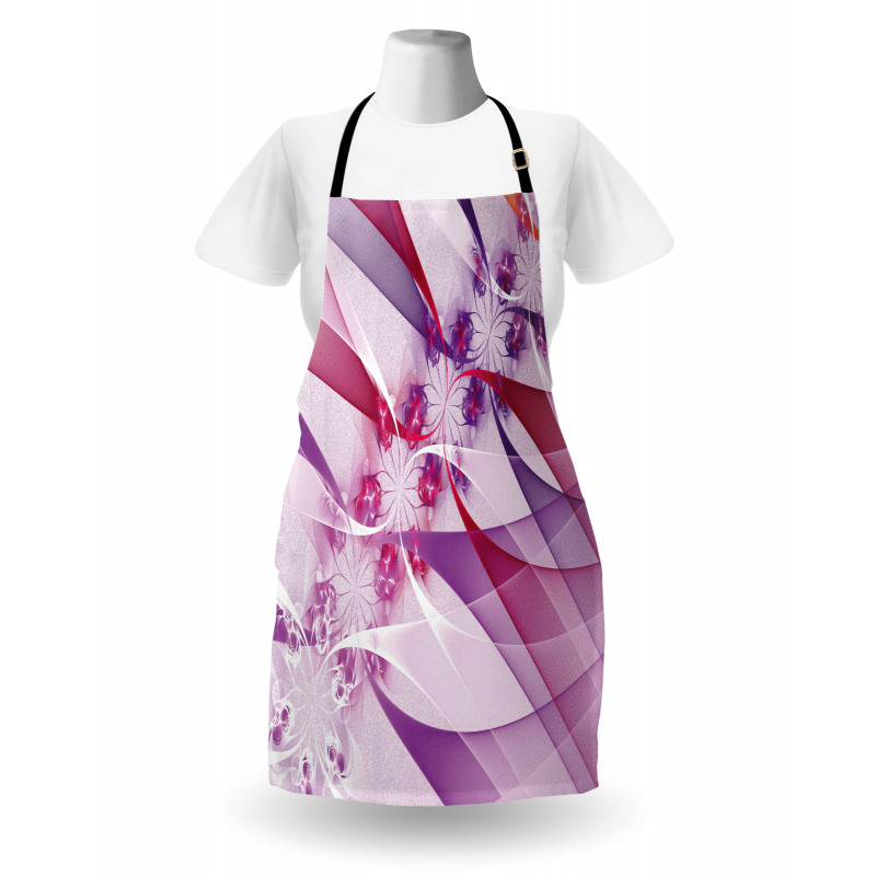 Digital Colored Flowers Apron