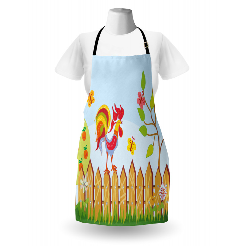 Tree Butterfly and Flower Apron