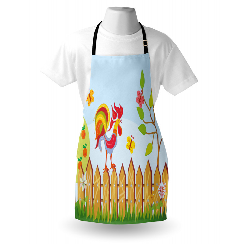 Tree Butterfly and Flower Apron