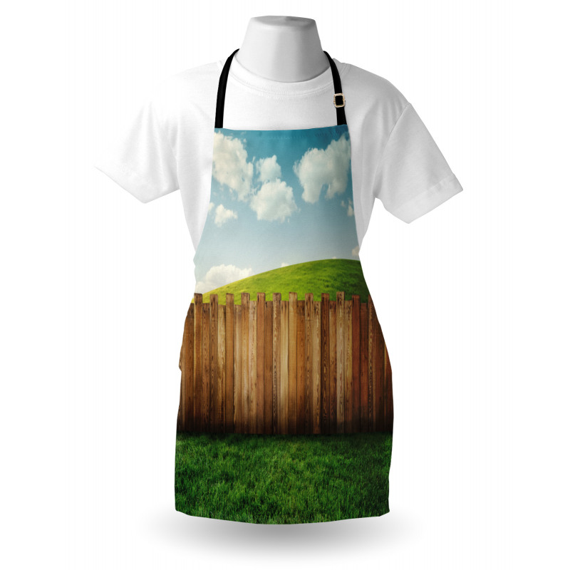 Cloudy Sky Above Garden Apron