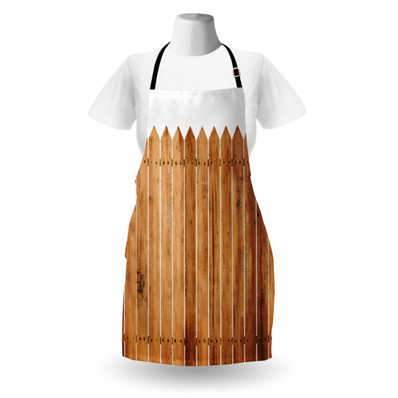 Wood Triangle Stripe Apron