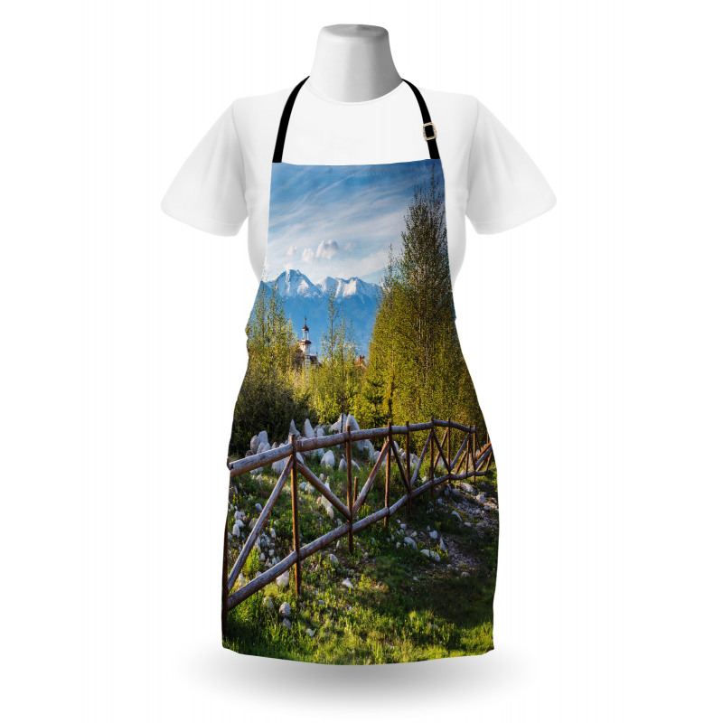 Snowy Alps Mountain Apron