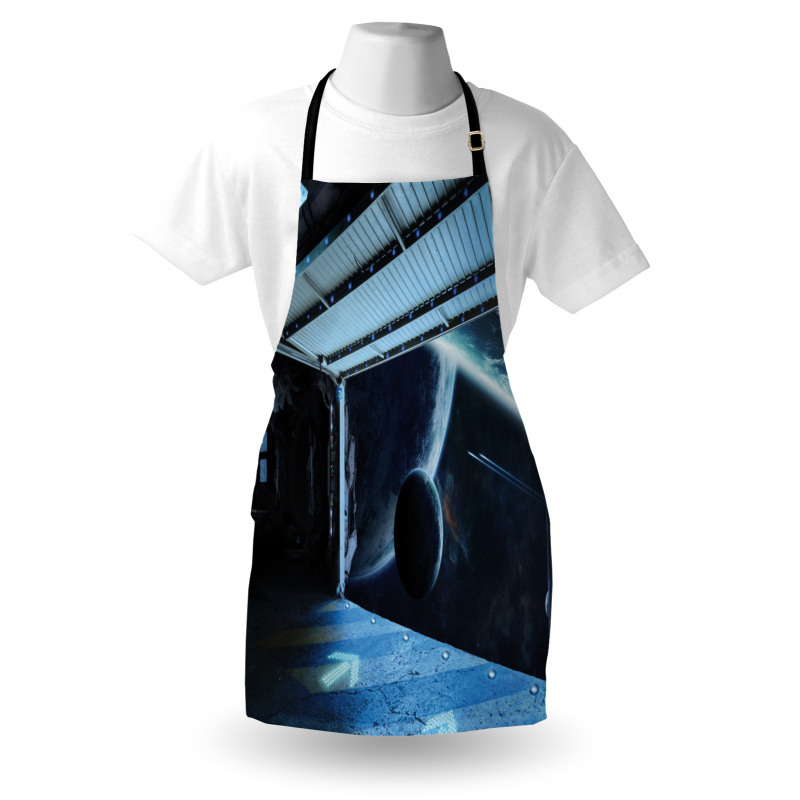 Moon Planet Scene Apron