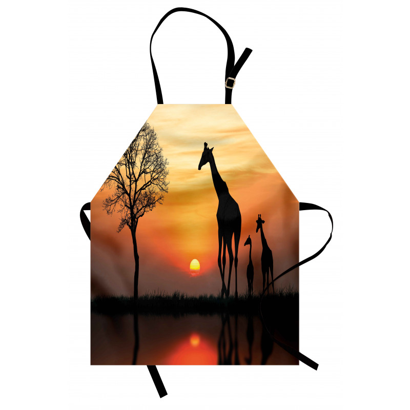 Giraffe in Wild Forest Apron